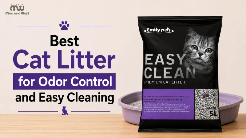 Best cat litter for odor control and easy cleaning — Miou and Wuff, Ahmedabad