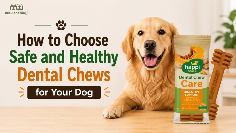 How to choose safe and healthy dental chews for your dog — Miou and Wuff, Ahmedabad