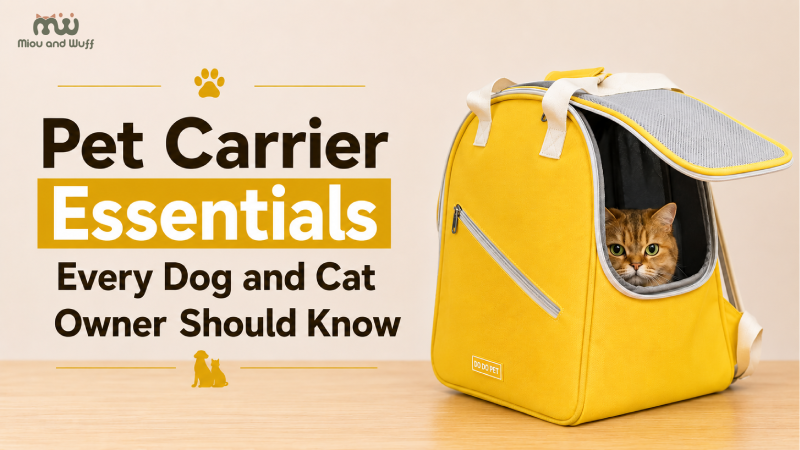 Pet carrier essentials every dog and cat owner should know — Miou and Wuff, Ahmedabad