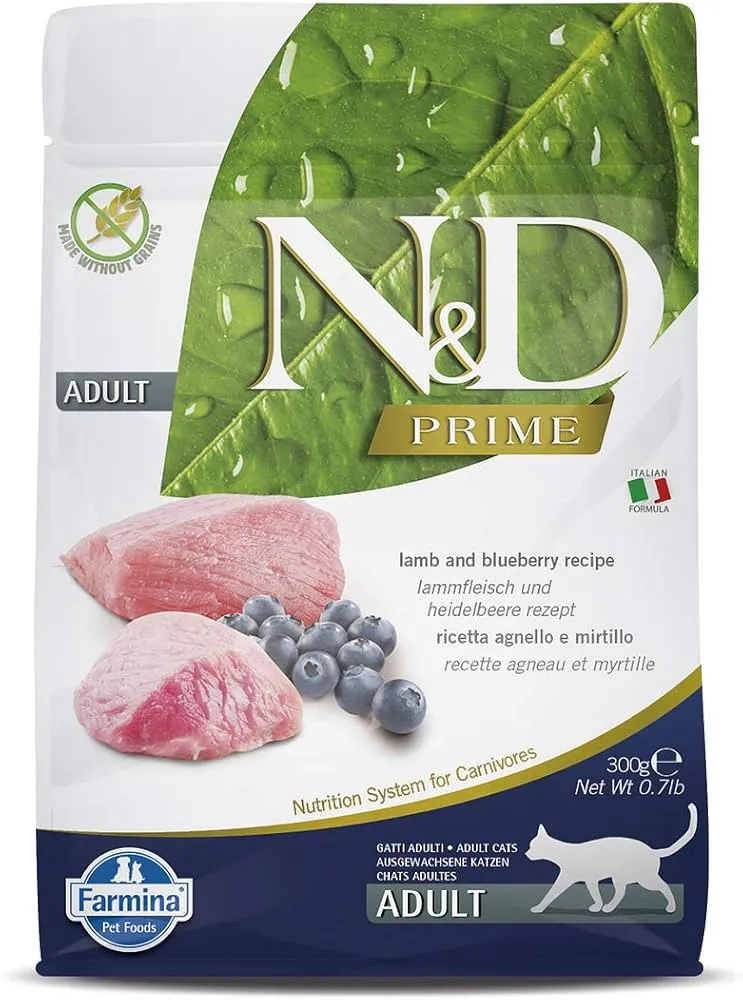 Farmina N&D Lamb & Blueberry Grain Free Adult Cat Dry Food