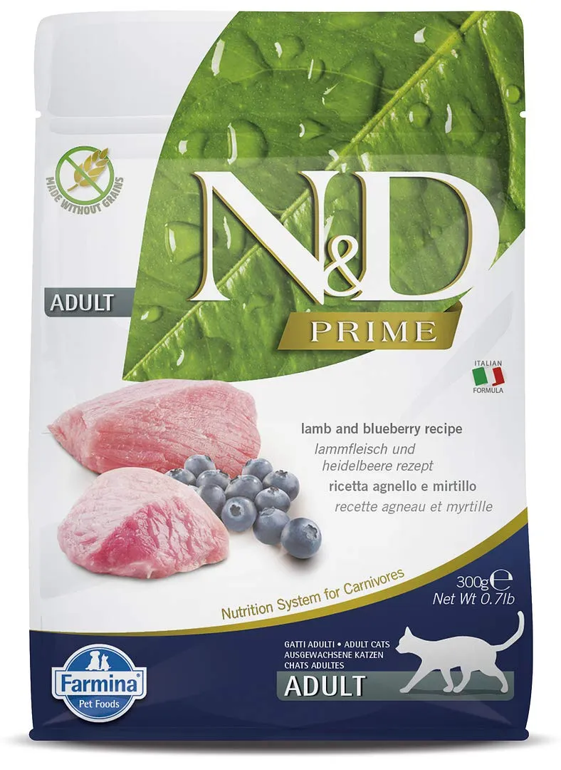 Farmina N&D Prime Cat Lamb & Blueberry Adult Dry Food