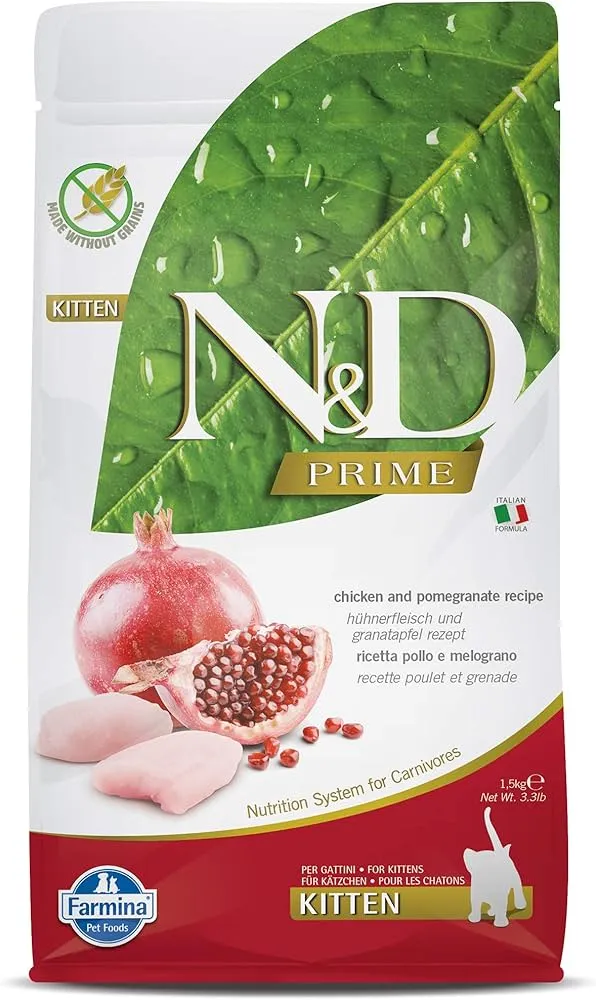 Farmina N&D Prime Kitten Chicken and Pomegranate Dry Food