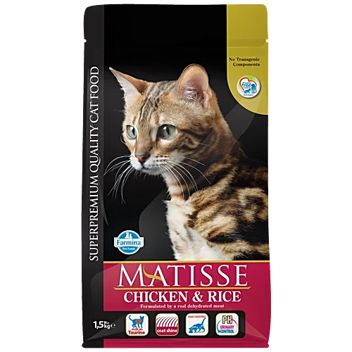 Farmina Pet Foods Chicken & Rice - Cat Dry Food, Adult