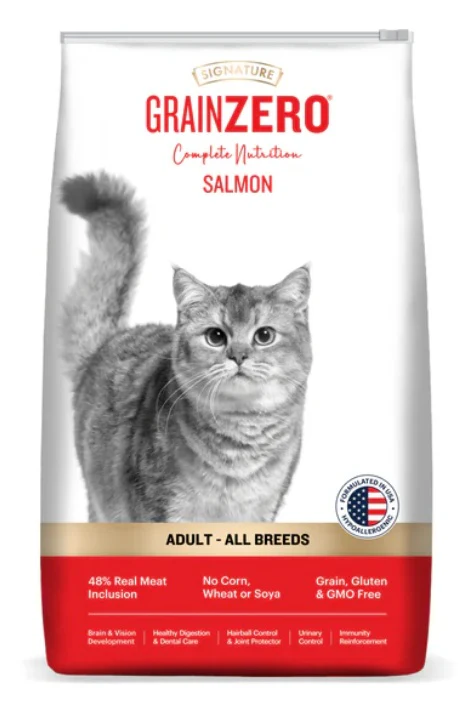 Signature Grain Zero Salmon Adult All Breed Adult Cat Dry Food