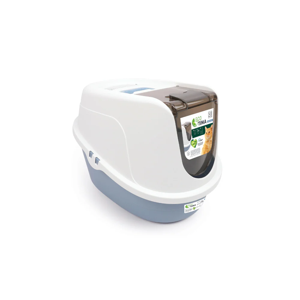 M-Pets Eco Tima Cat Litter Box Ocean Blue