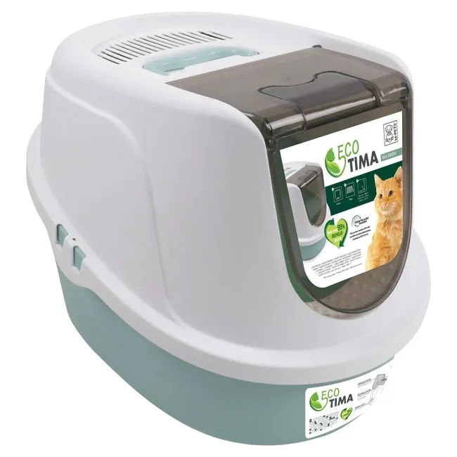 M-Pets Eco Tima Cat LItter Box Sea Green