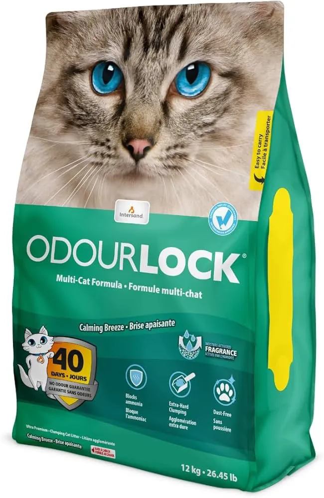 Intersand Odourlock Mineral Calming Breeze With Multi Formula Cat Litter