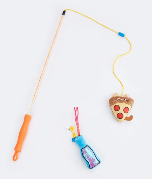 Fofos Cat Wand Toy Replaceable-Meow Fast Food