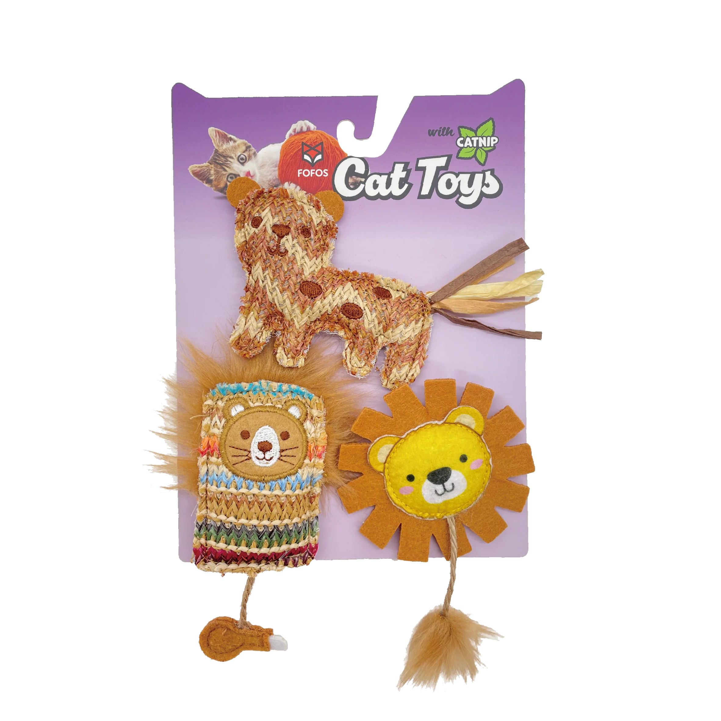 Fofos Interactive Chic Cat Toy 3pk