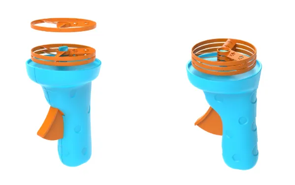 Fofos Interactive Lure Ring Launcher W 6 Rings Cat Toy