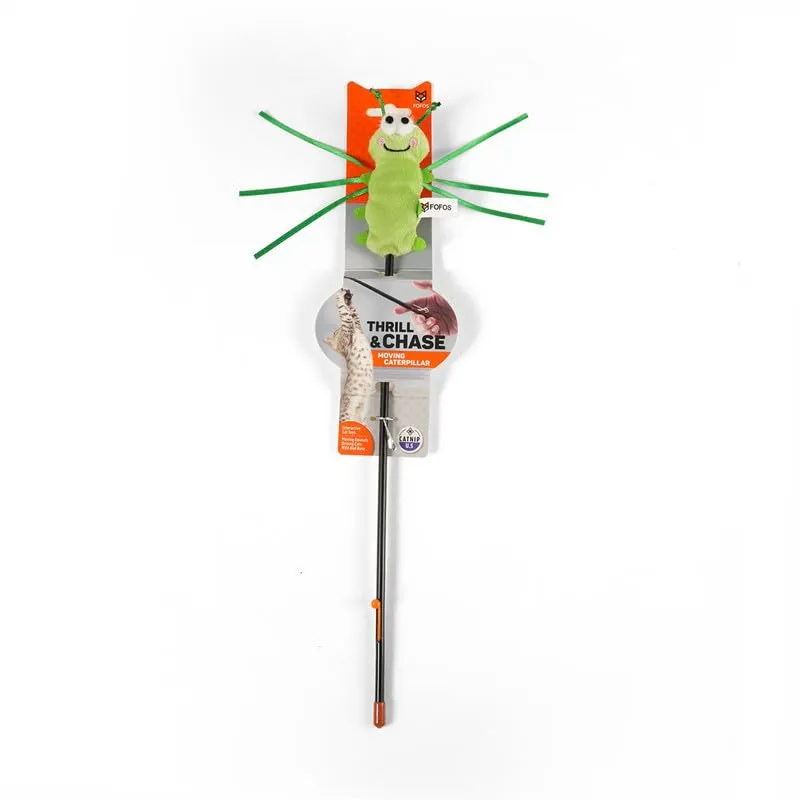 Fofos Spring Plush Caterpillar Cat Toy
