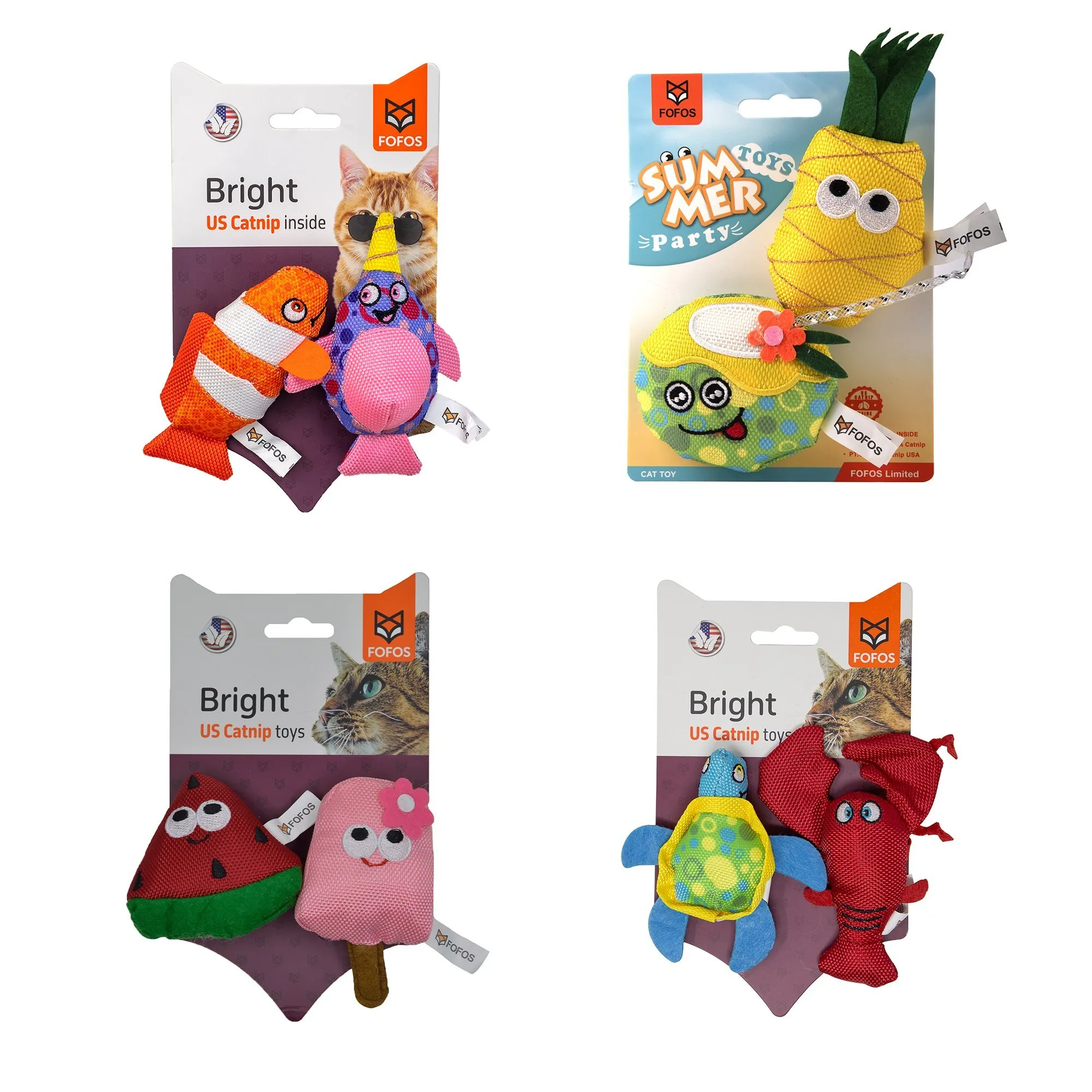 Fofos Summer Beach Cat Toy