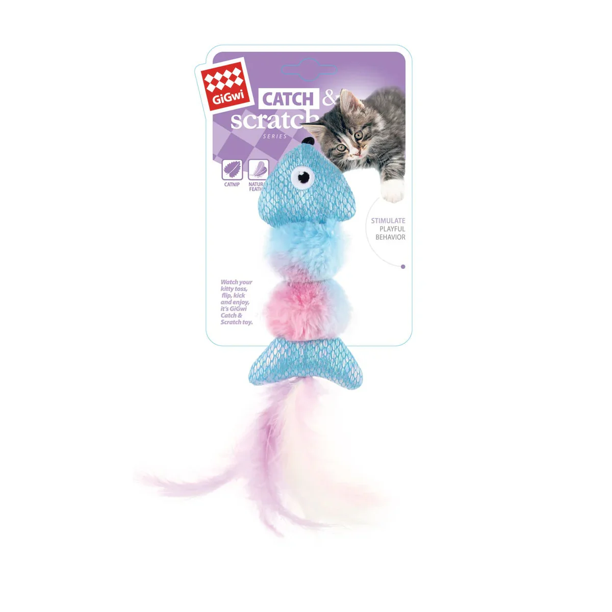Gigwi Catch and Scratch Catnip Fish