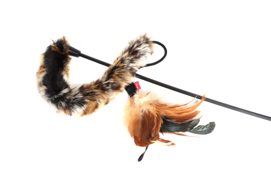 Gigwi Catch and Scratch Feather Teaser Wand