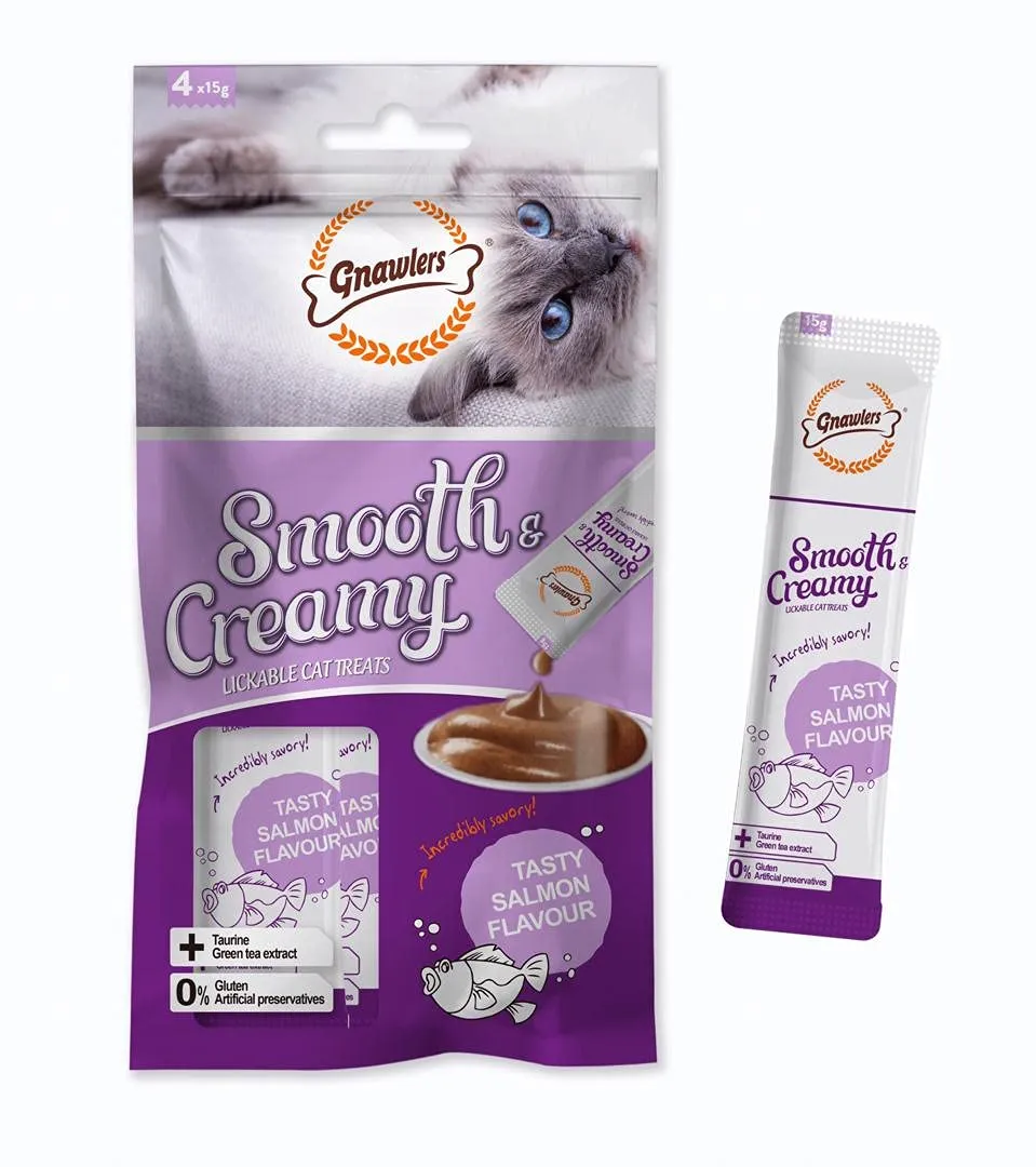 Gnawlers Creamy Treats Salmon Flavour for Cats