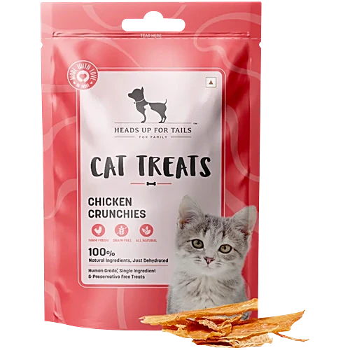Heads Up For Tails Chicken Crunchies Cat Treats