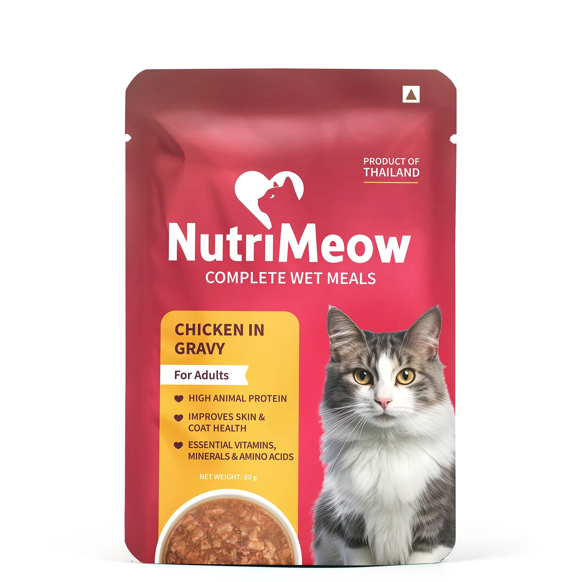NutriMeow Chicken In Gravy Adult Cat Wet Food