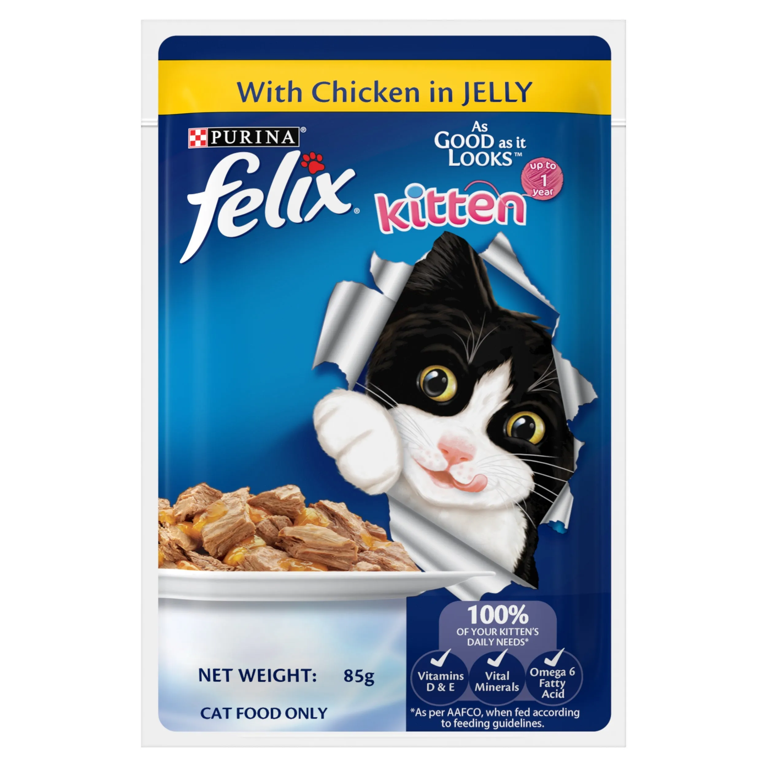 Purina Felix Chicken in Jelly Wet Kitten Food