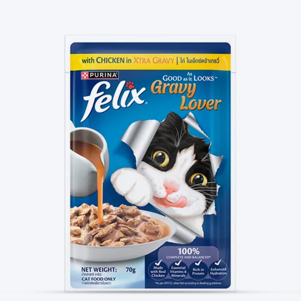 Purina Felix Gravy Lover Chicken Wet Food For Cat