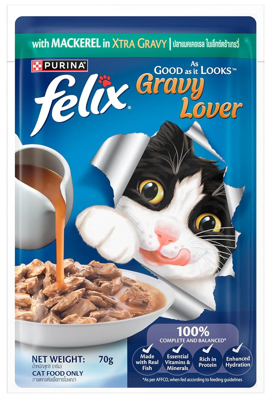 Purina Felix Gravy Lover Mackerel Wet Food For Cat