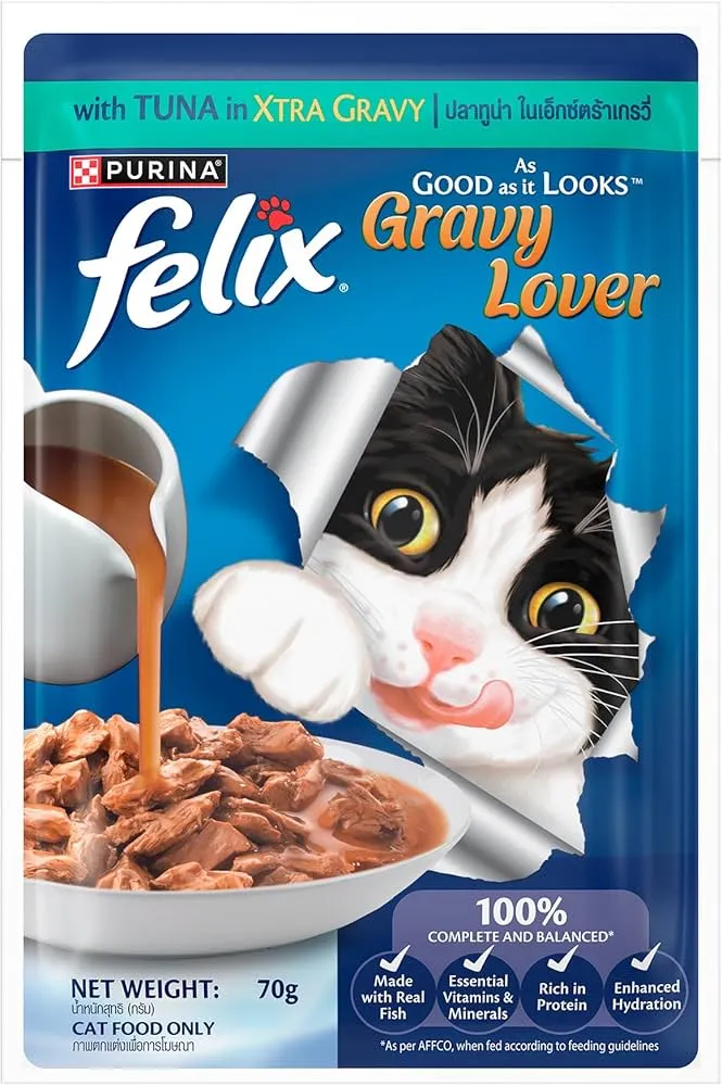 Purina Felix Gravy Lover Tuna Wet Food For Cat
