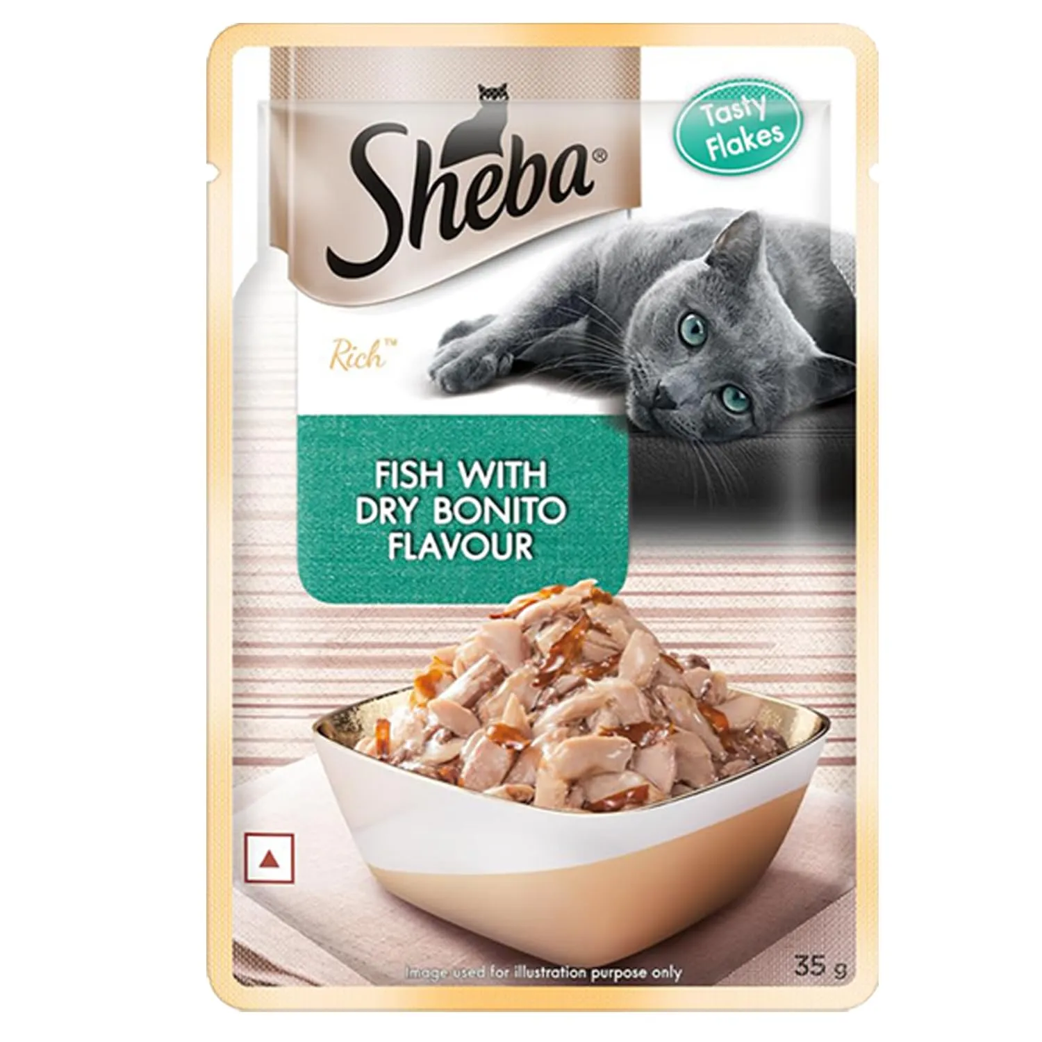 Sheba Rich Fish with Dry Bonito Flavour Adult Wet Cat Food