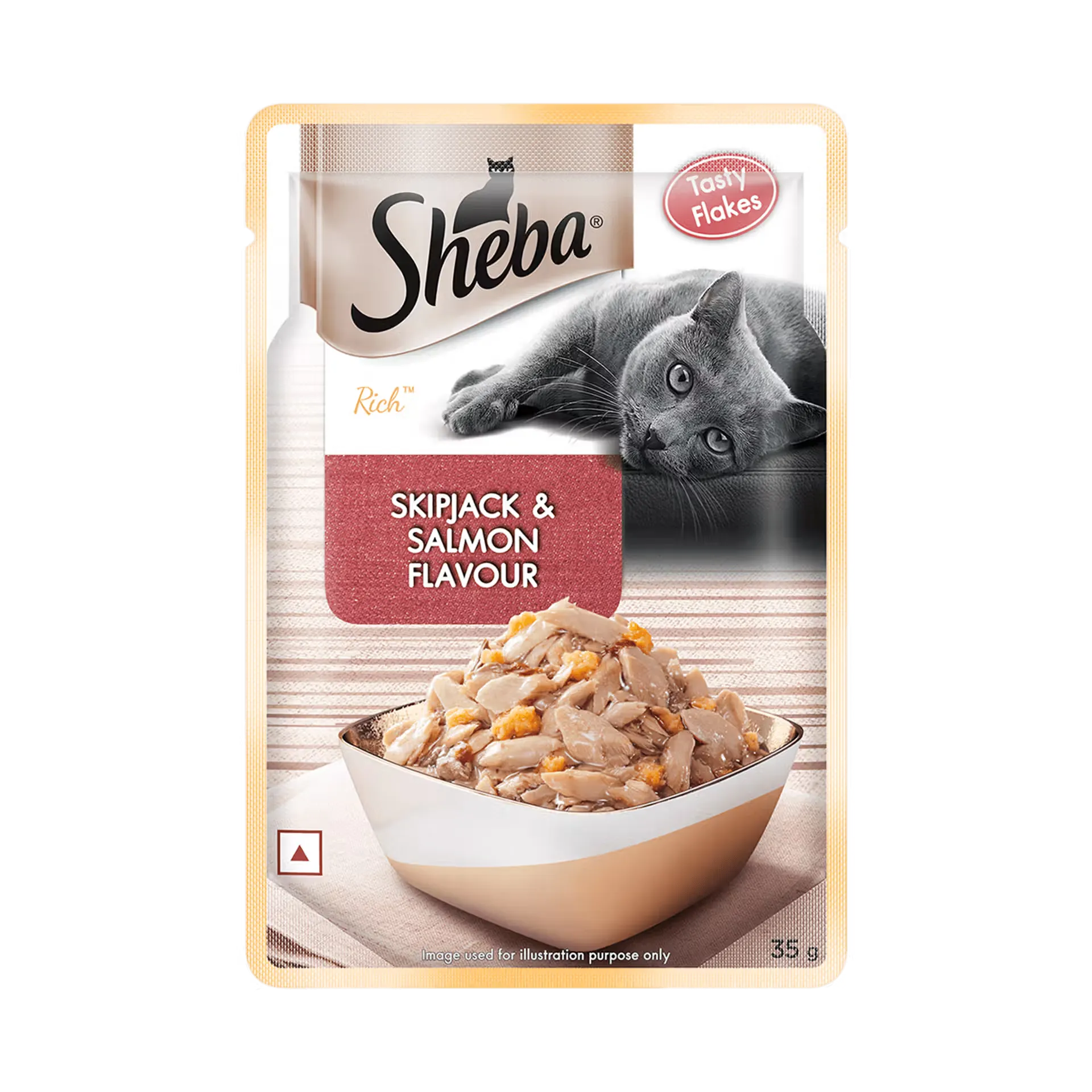 Sheba Rich Skipjack & Salmon Flavour Adult Wet Cat Food