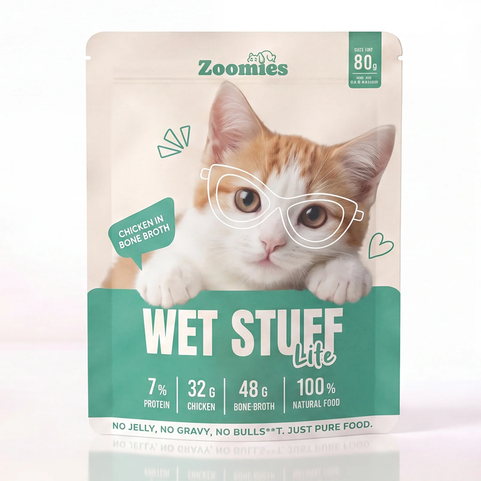 Zoomies Wet Stuff Lite Chicken in Bone Broth Cat Wet Food