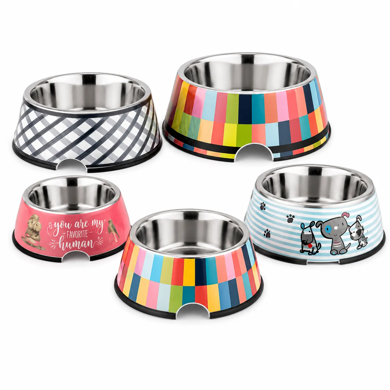 Companion Needs Eco Melamine Bowl Plaid