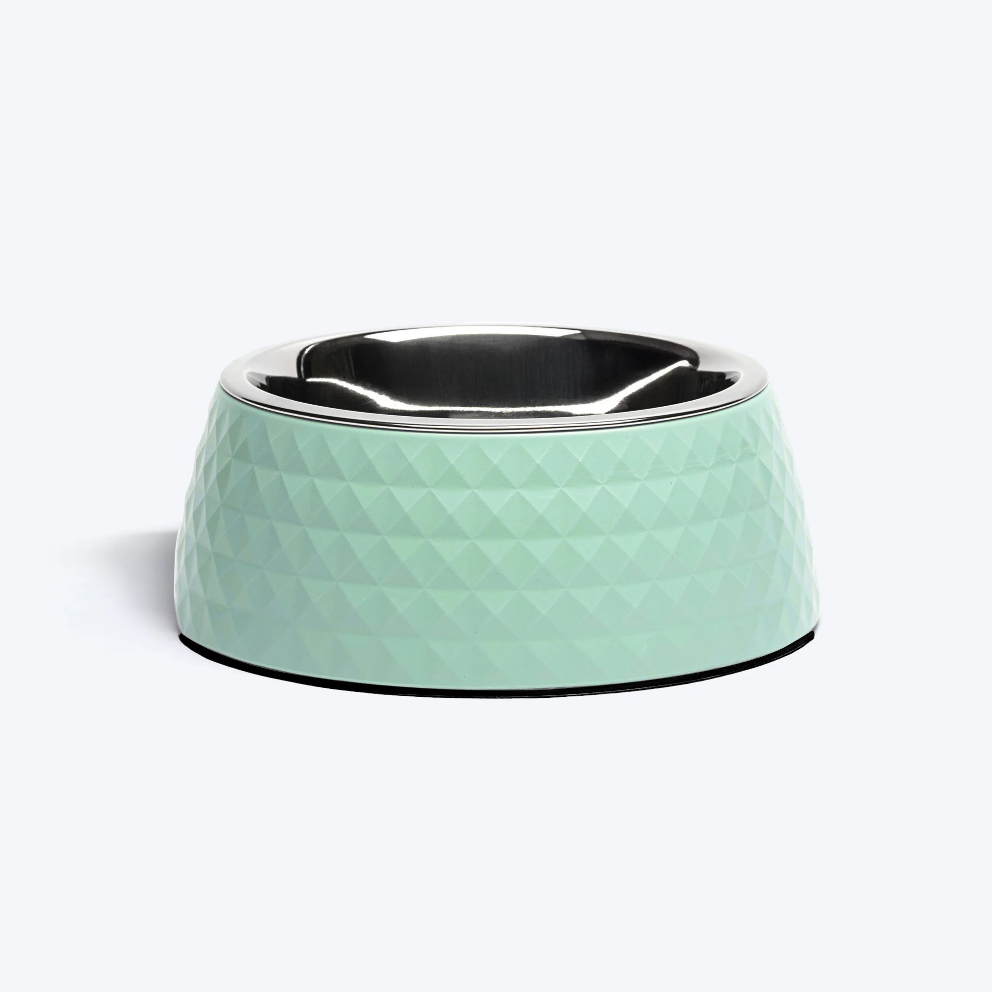 Heads Up For Tails Breezy Basics Prism Embossed Melamine Bowl For Dogs - Pastel Green
