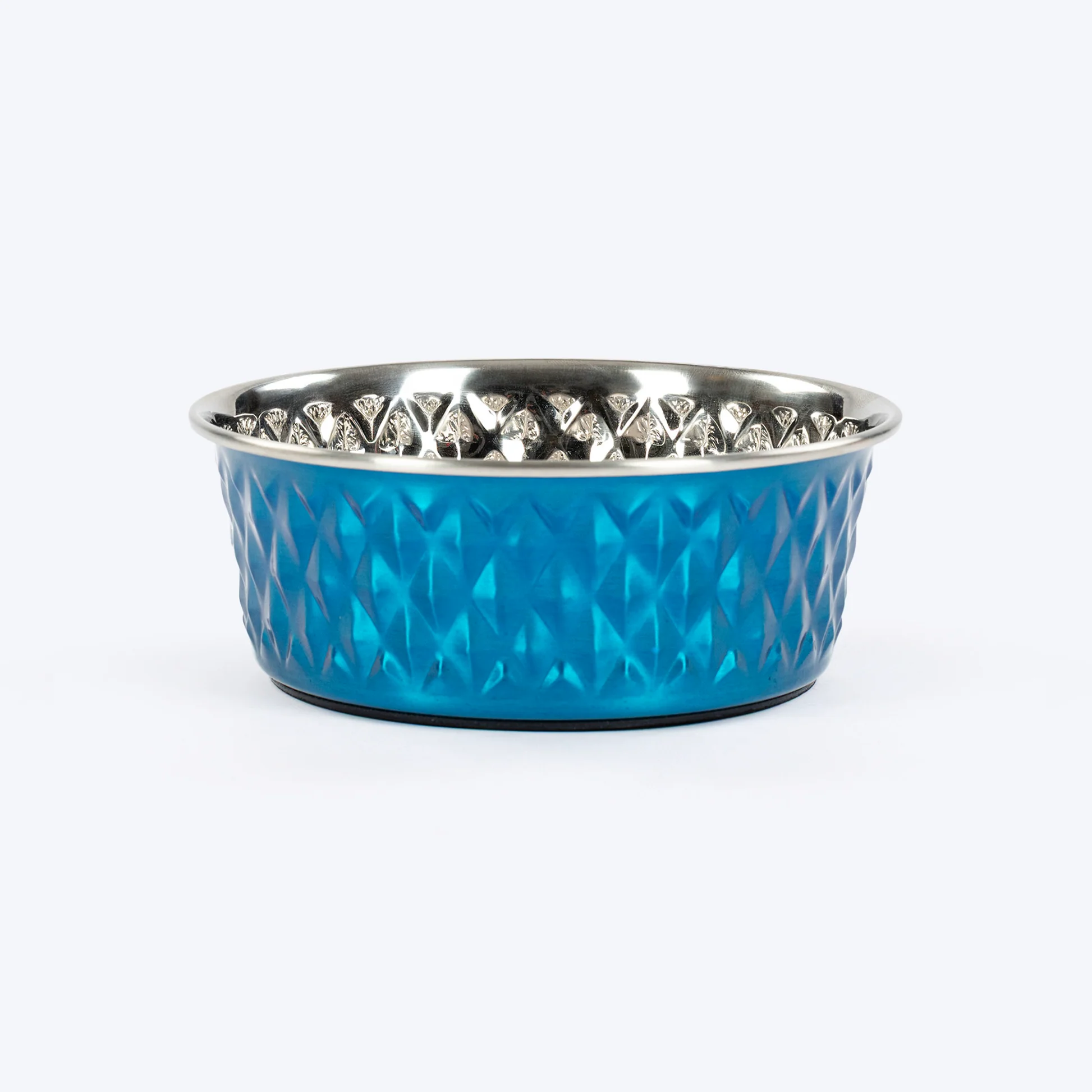 Heads Up For Tails Dine N Dazzle Embossed Steel Bowl For Dogs