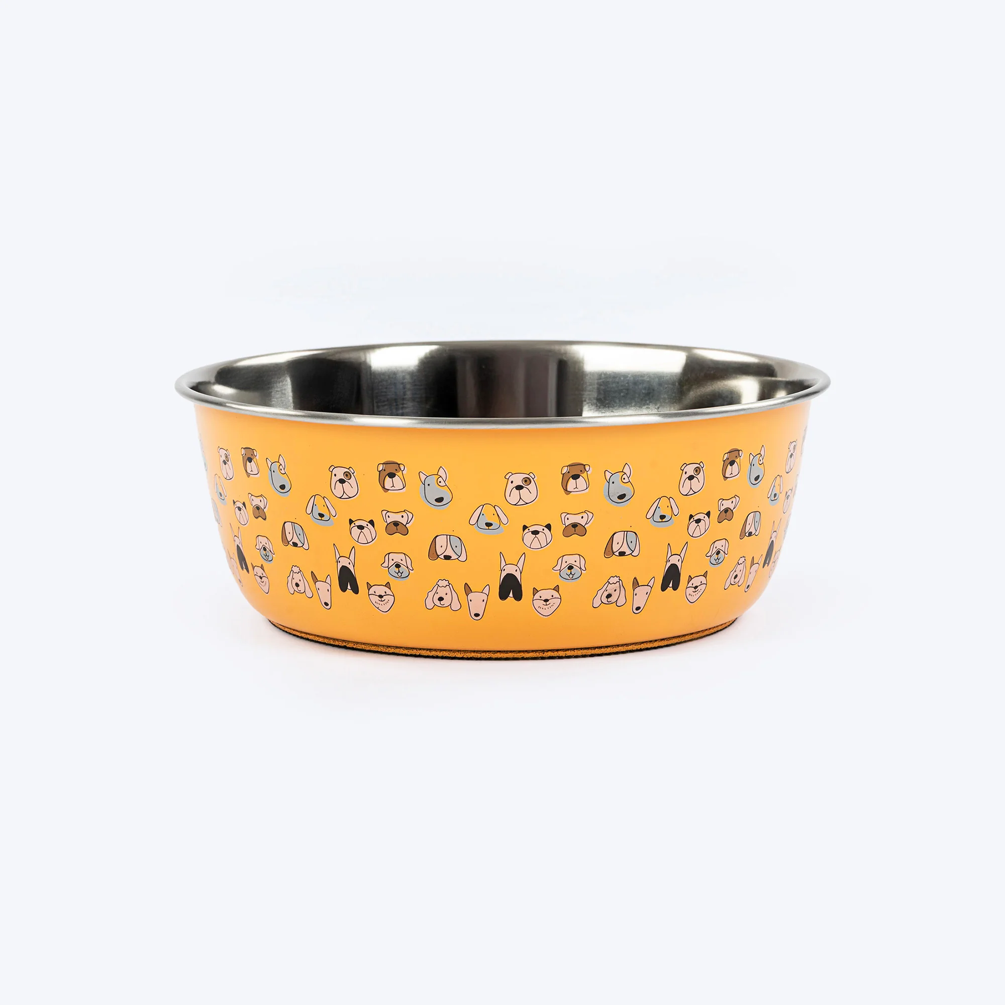 Heads Up For Tails Doodle Tails Printed Steel Bowl For Dogs
