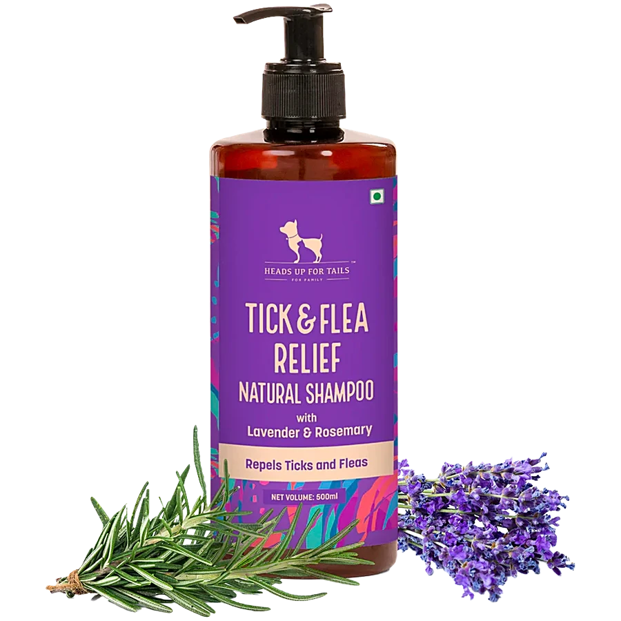 Heads Up For Tails Natural Flea & Tick Relief Dog Shampoo - Lavender & Rosemary