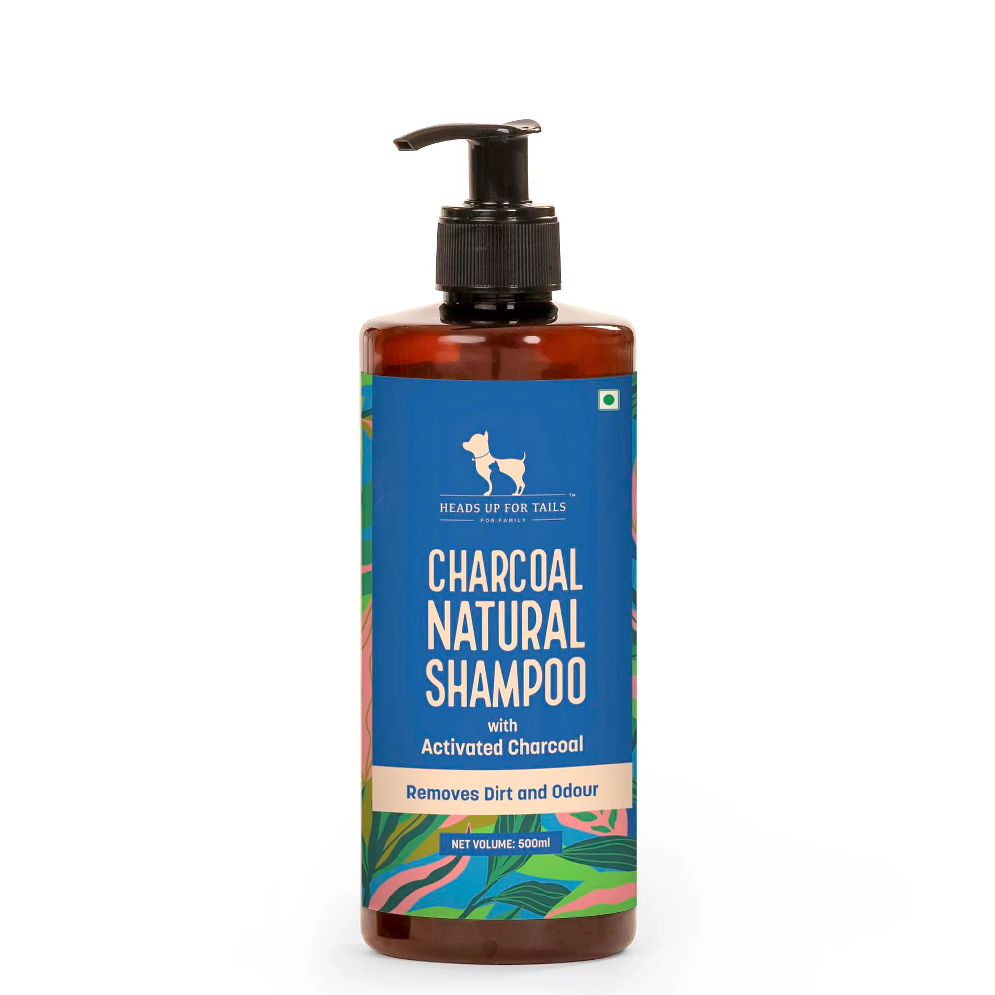 Heads Up For Tails Natural Shampoo With Activated Charcoal For Dogs