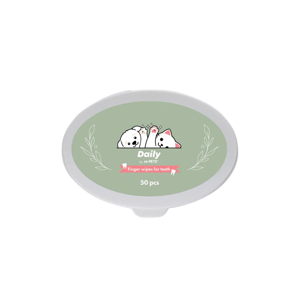 M-Pets Daily Double-Sided Teeth Finger Wipes