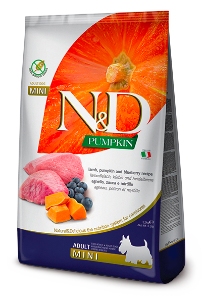 Farmina N&D Pumpkin Lamb & Blueberry Puppy Dry Food - Mini Breed