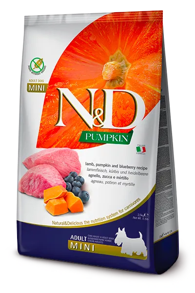 Farmina N&D Pumpkin Lamb & Blueberry Puppy Dry Food - Mini Breed