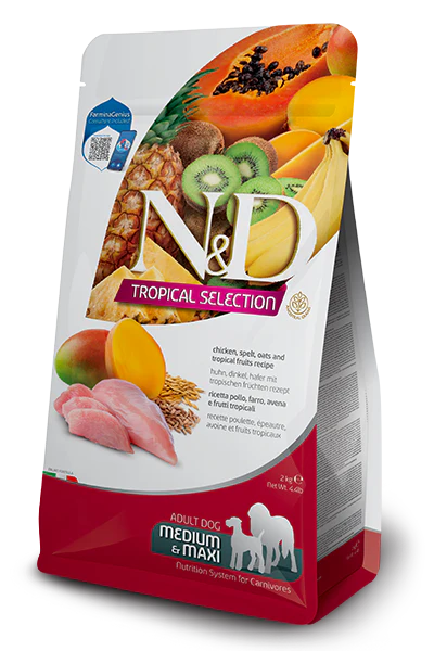 Farmina N&D Tropical Selection Medium and Maxi Breed Dry Adult Dog Food