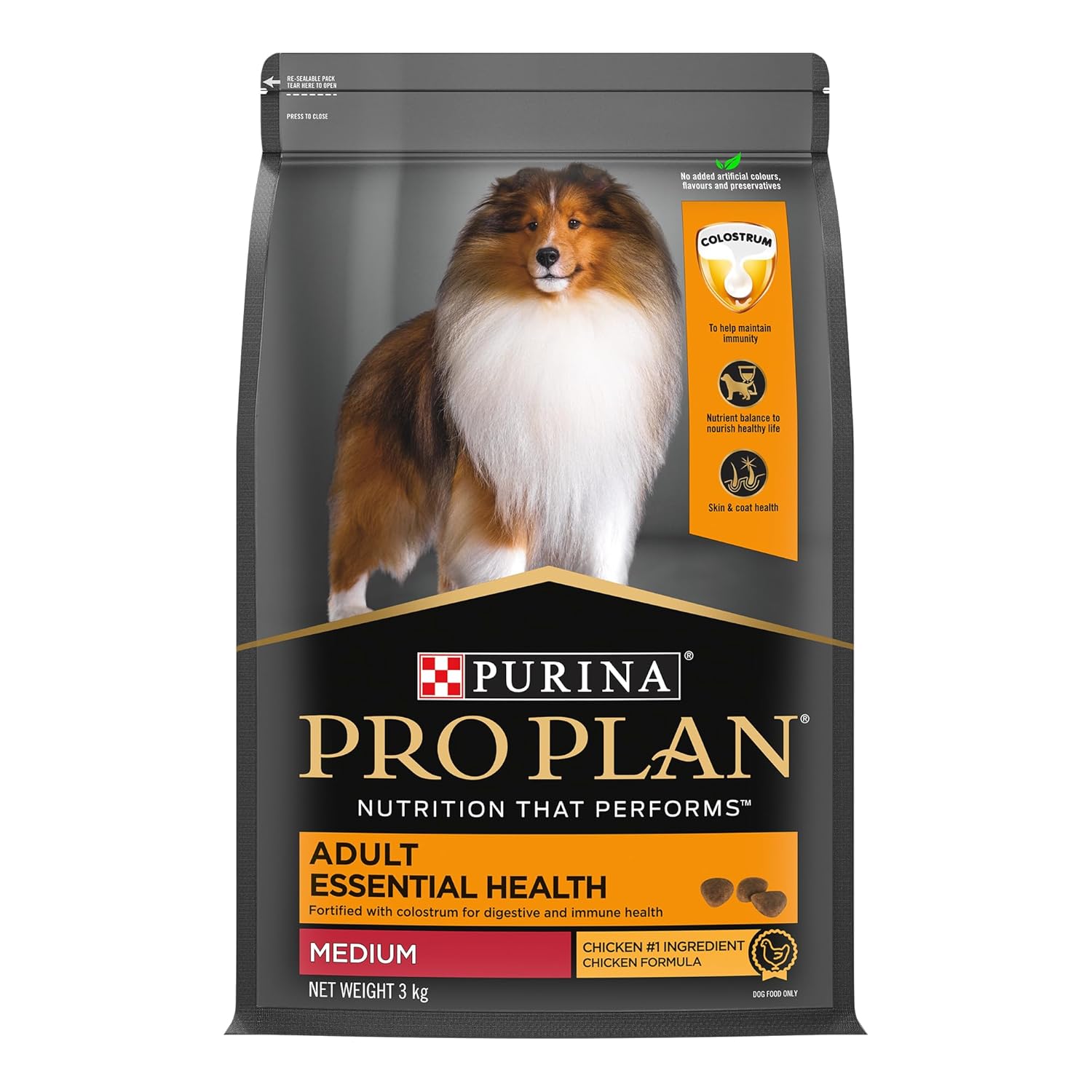 Purina Pro Plan Adult Dog Kibble Food for Medium Sized Dogs