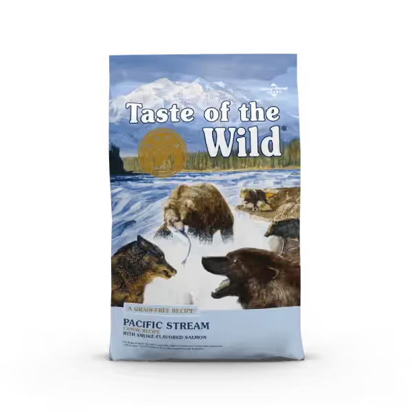 Taste of the Wild Pacific Stream Canine Formula Grain Free Adult Dry Dog Food - Smoked Salmon