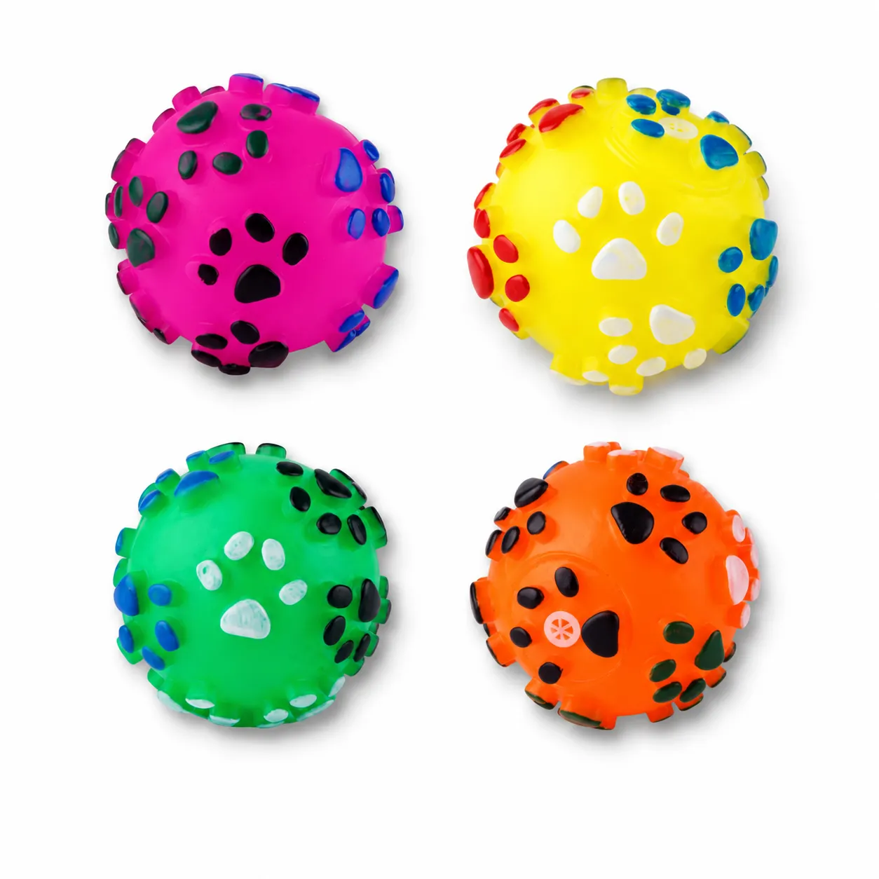 Companion Needs Vinyl Toy Paw Print Ball