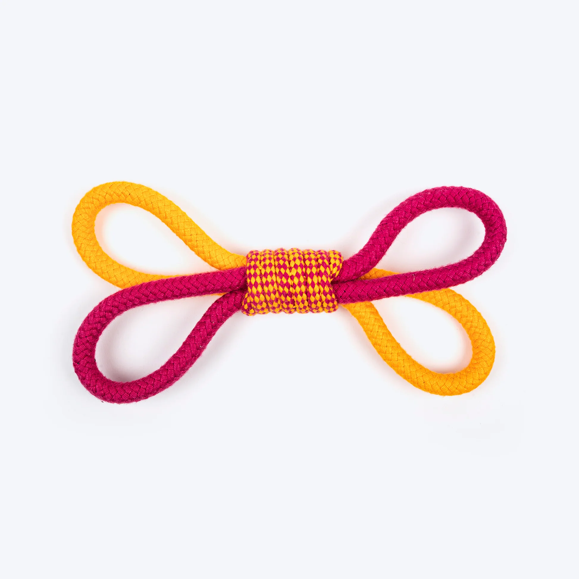Dash Dog Loopster Rope Dog Toy - Pink & Orange