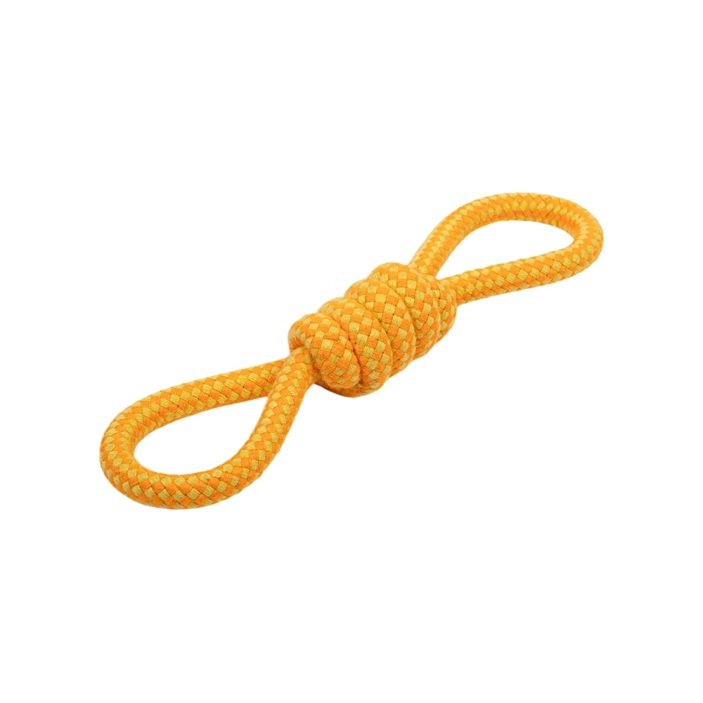 Dash Dog Tugster Rope Dog Toy Yellow & Orange