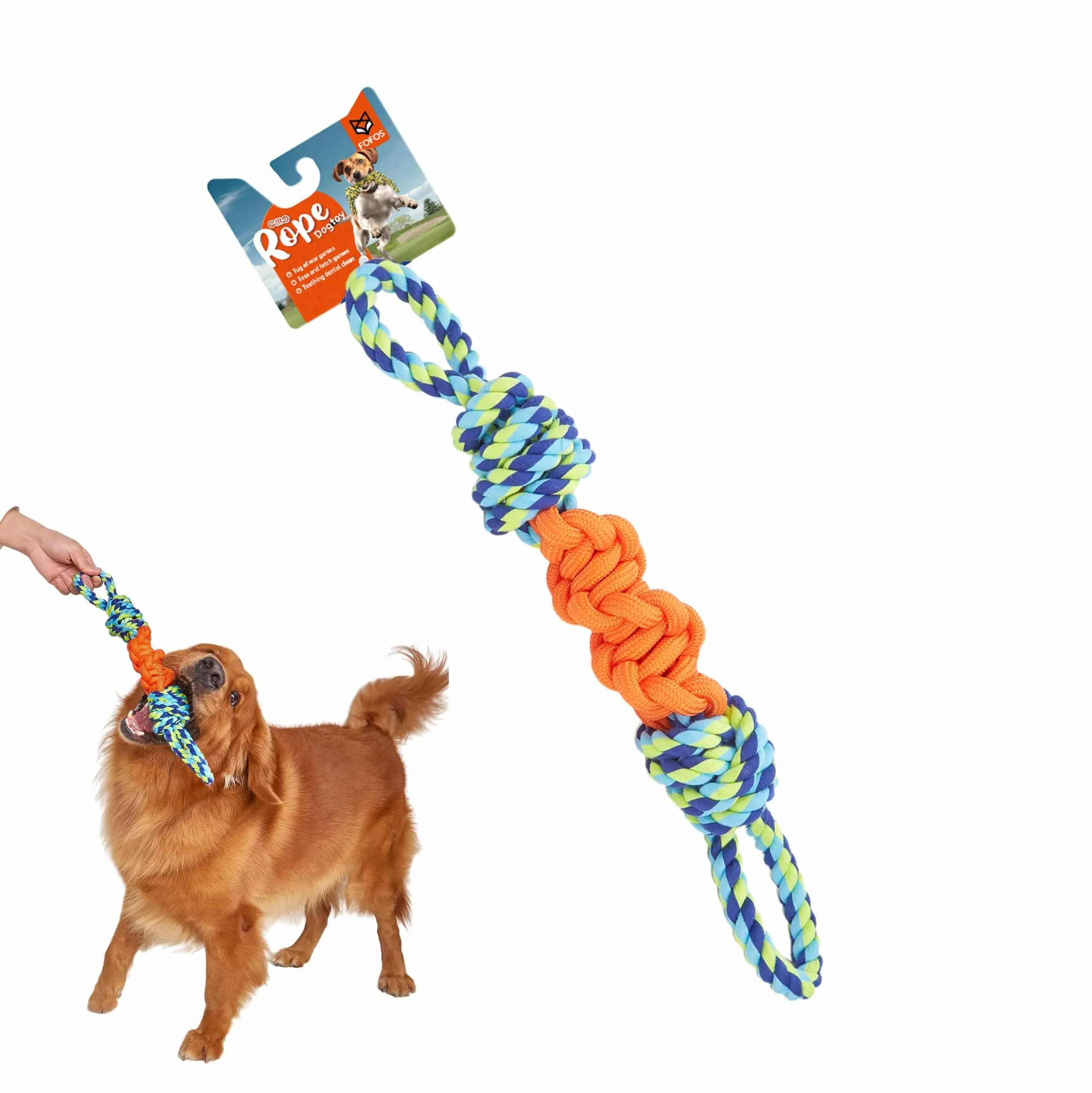 Fofos Flossy Rope Dog Toy