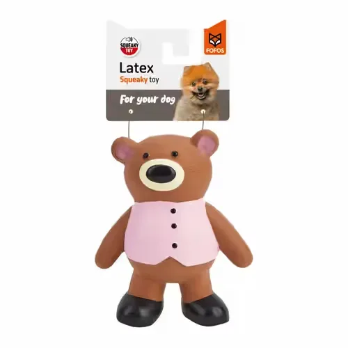 Fofos Latex Bear Squeaky Toy for Dogs