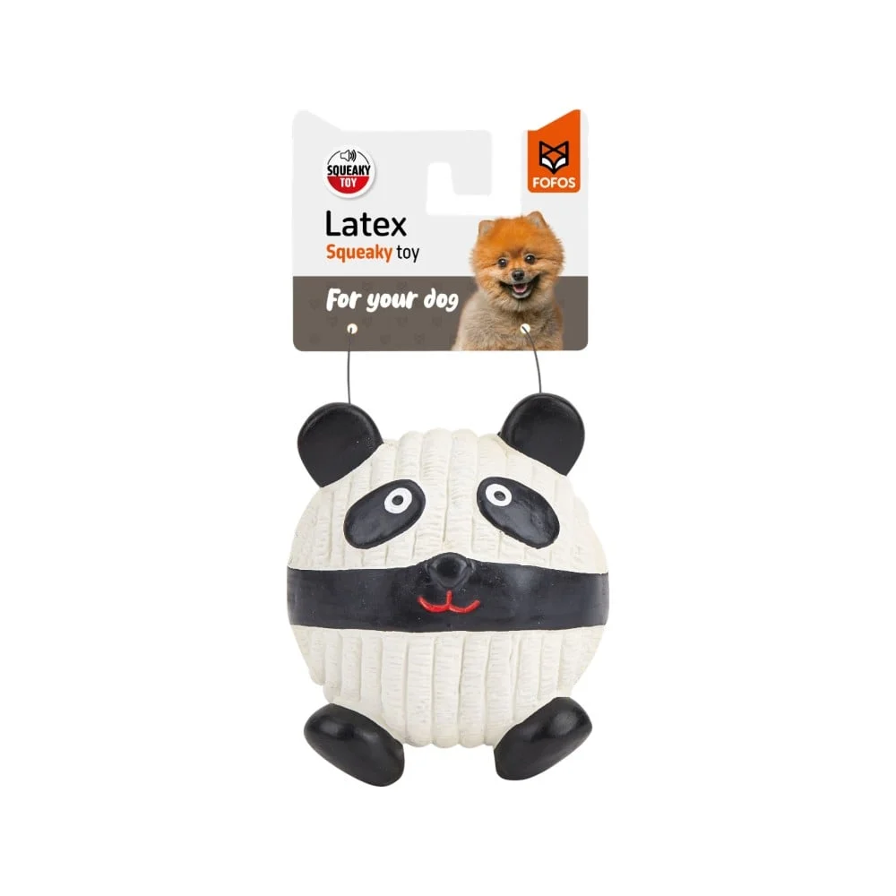 Fofos Panda Ball Dog Squeaky Toy