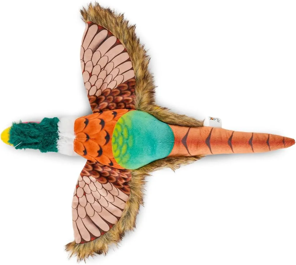 Fofos Pheasant Squeaky Plush Dog Toy