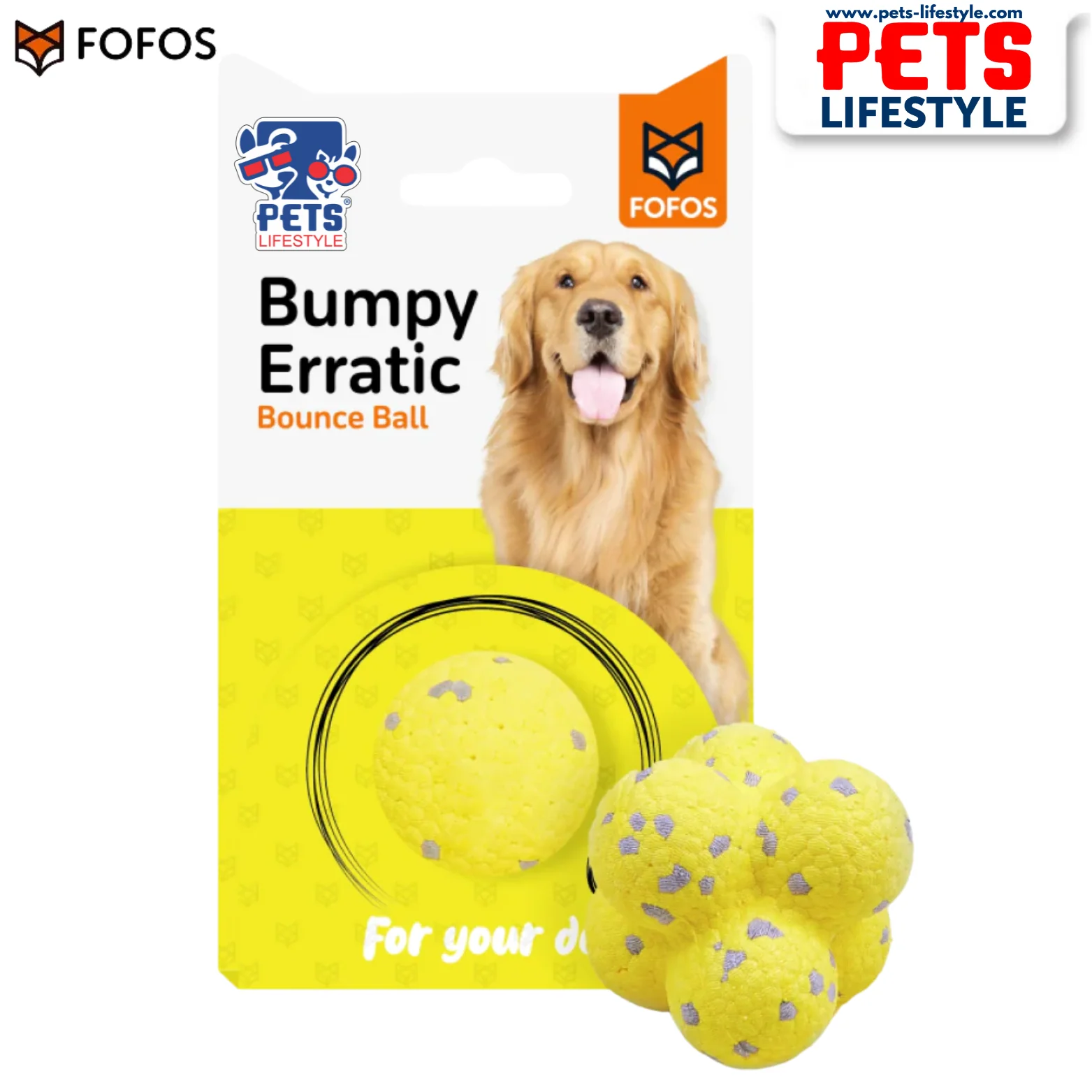 Fofos Ultra Durable Ball Toy for Dogs