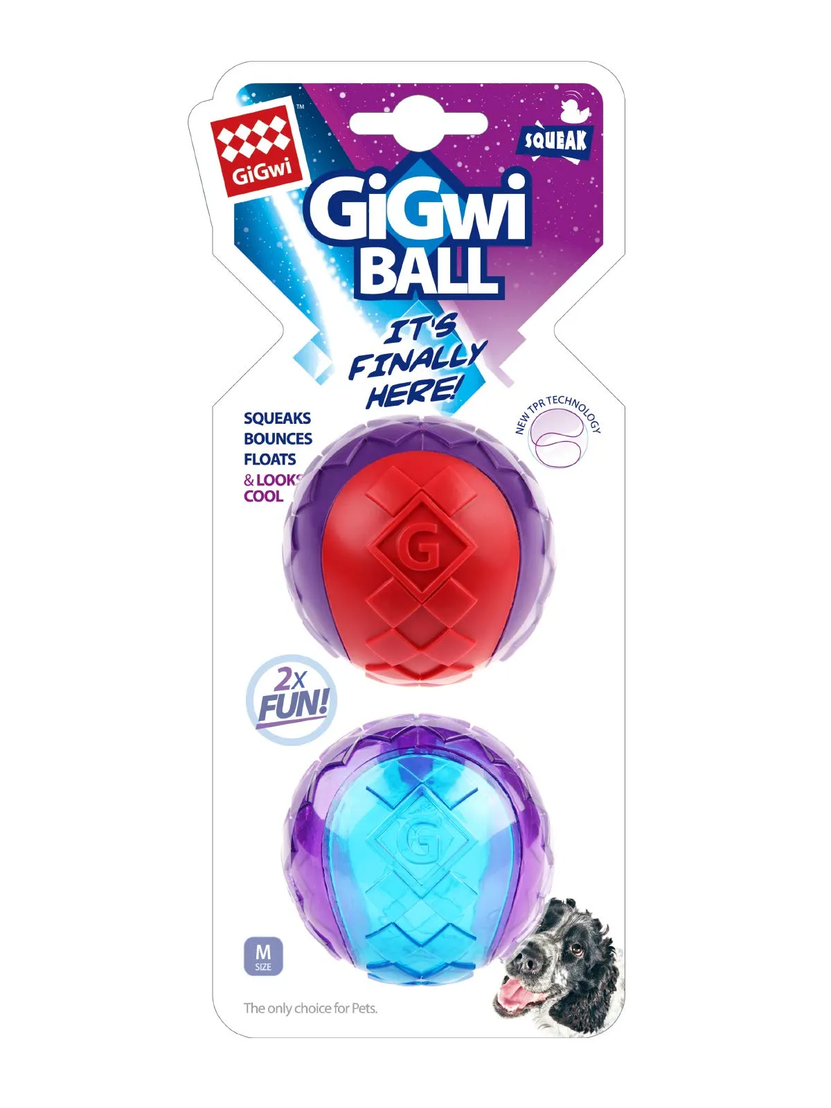 GiGwi Ball Assorted 2pk