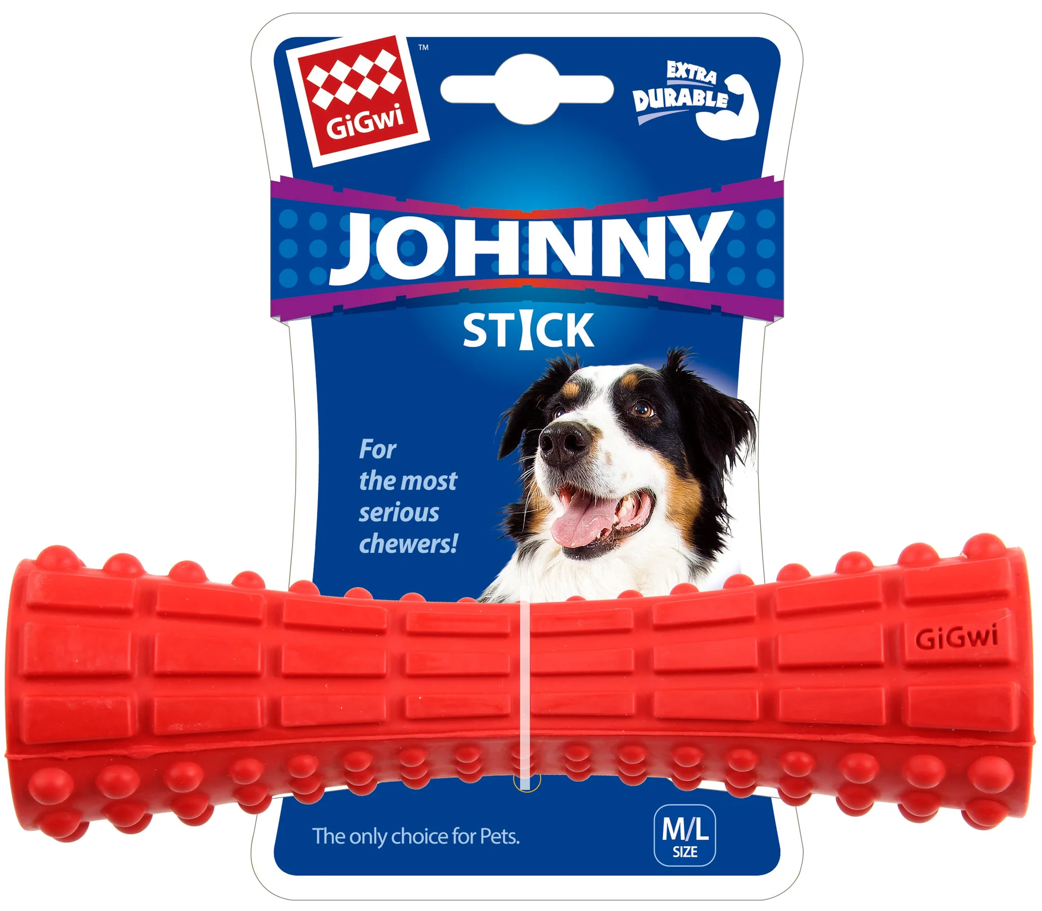 GiGwi Johnny Stick Extra Durable Red